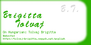 brigitta tolvaj business card